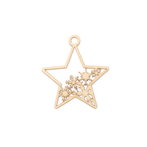 Christmas star with snowflakes