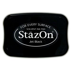 StazOn - тампон за всякаква твърда или гланцирана повърхност - Jet Black SZ-000-031
