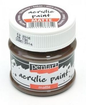 Acrylic paint matte 50 ml - earth brown  P13114