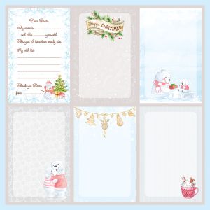 Design Paper Cards Blue Cozy Winter 30x30 english - CREA2203-CBWCEN