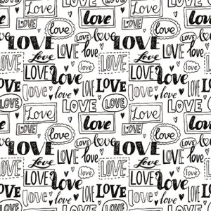 Design Pattern Hearts&Love 30x30 - CREA2301-08
