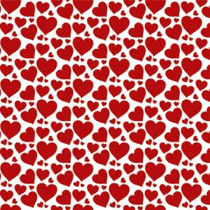 Design Pattern Hearts&Love 30x30 - CREA2301-01